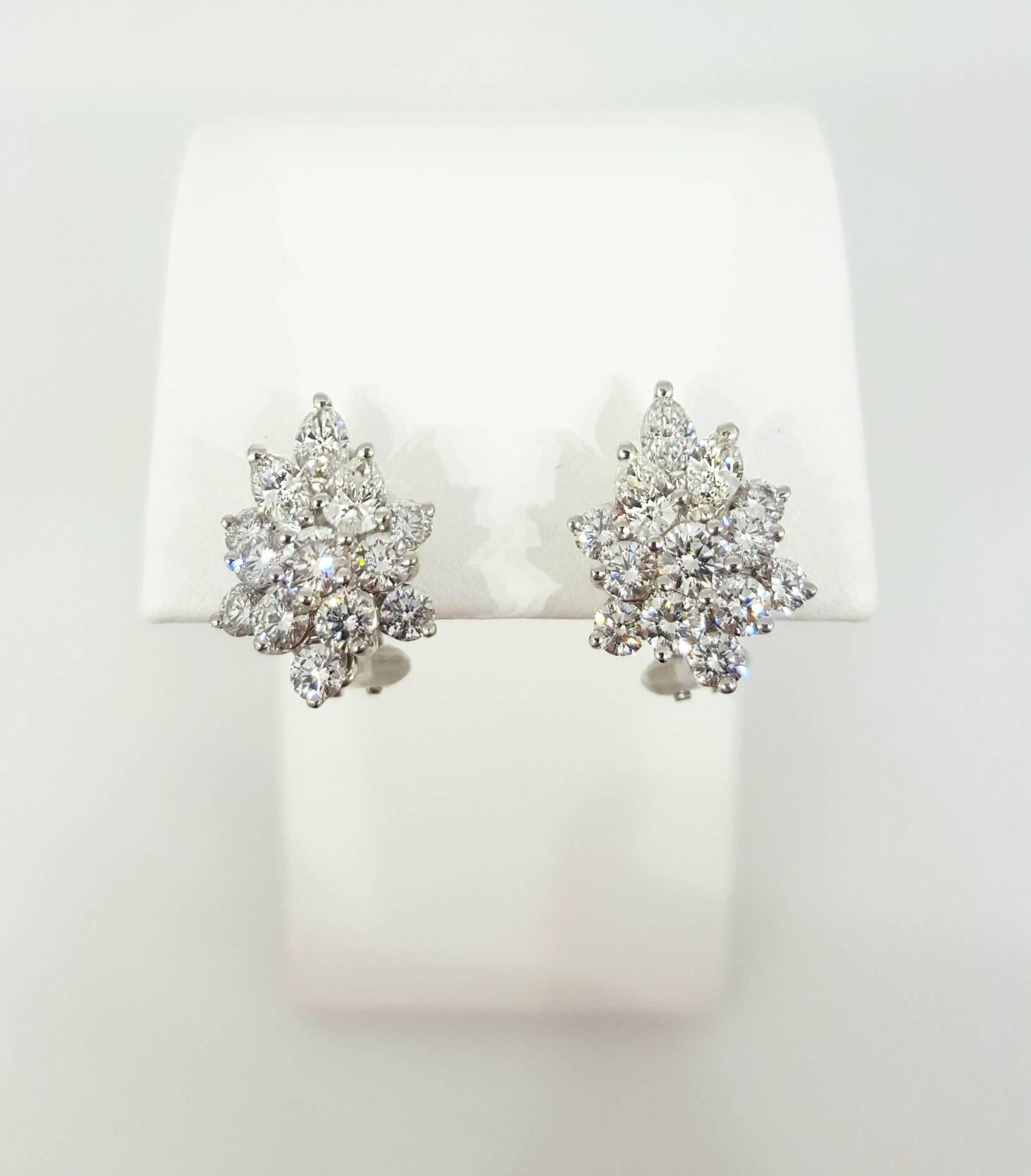 Tiffany & Co. Diamond Platinum earrings  1