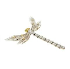 Diamond Dragonfly Pin En Tremblant Tail