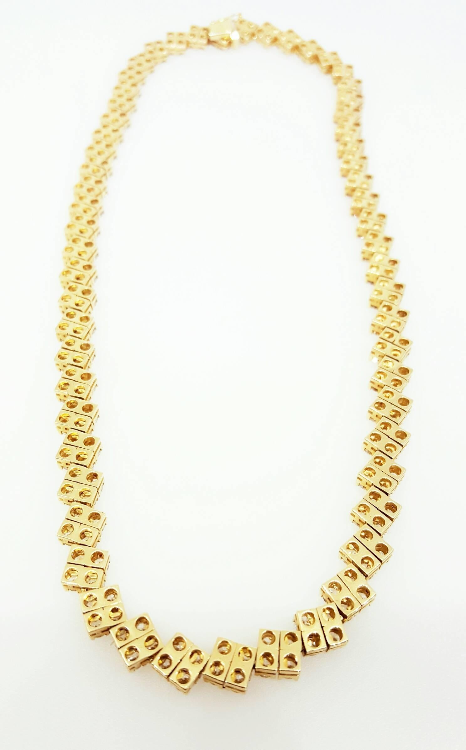 Women's 20 Carats Diamonds Gold Necklace