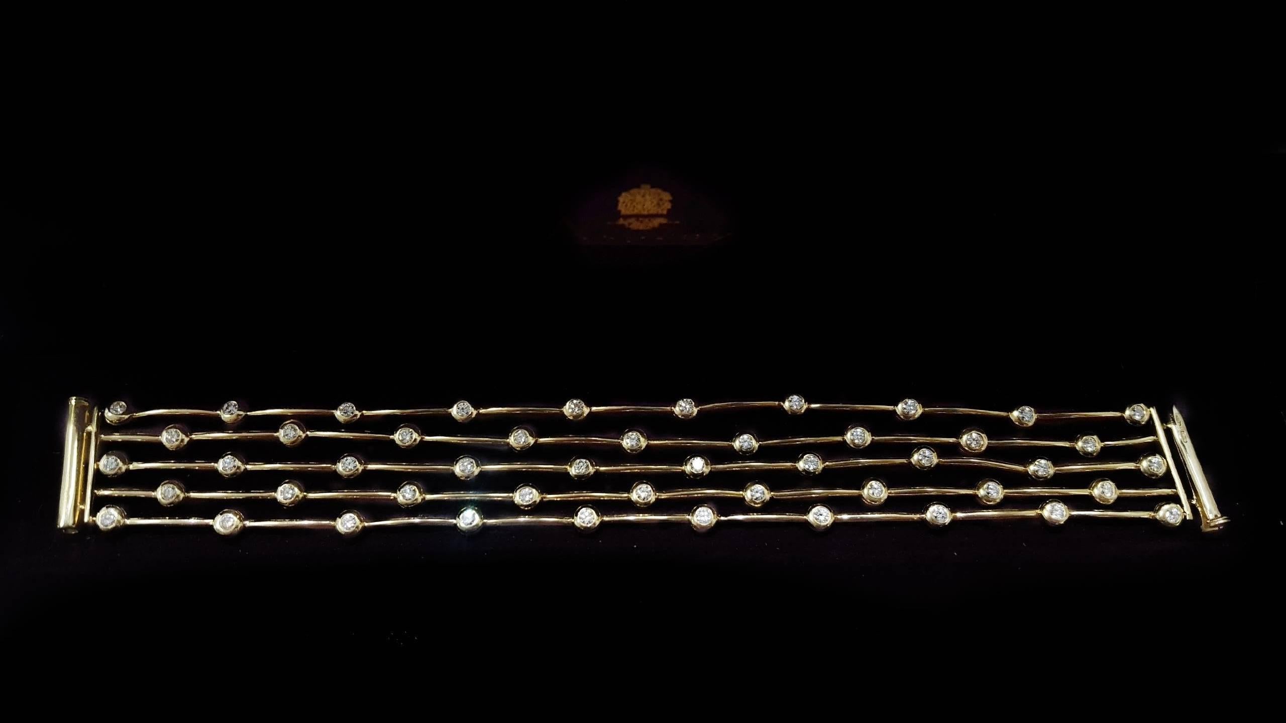 Women's Asprey of London Diamond Necklace, Earrings and Bracelet Set
