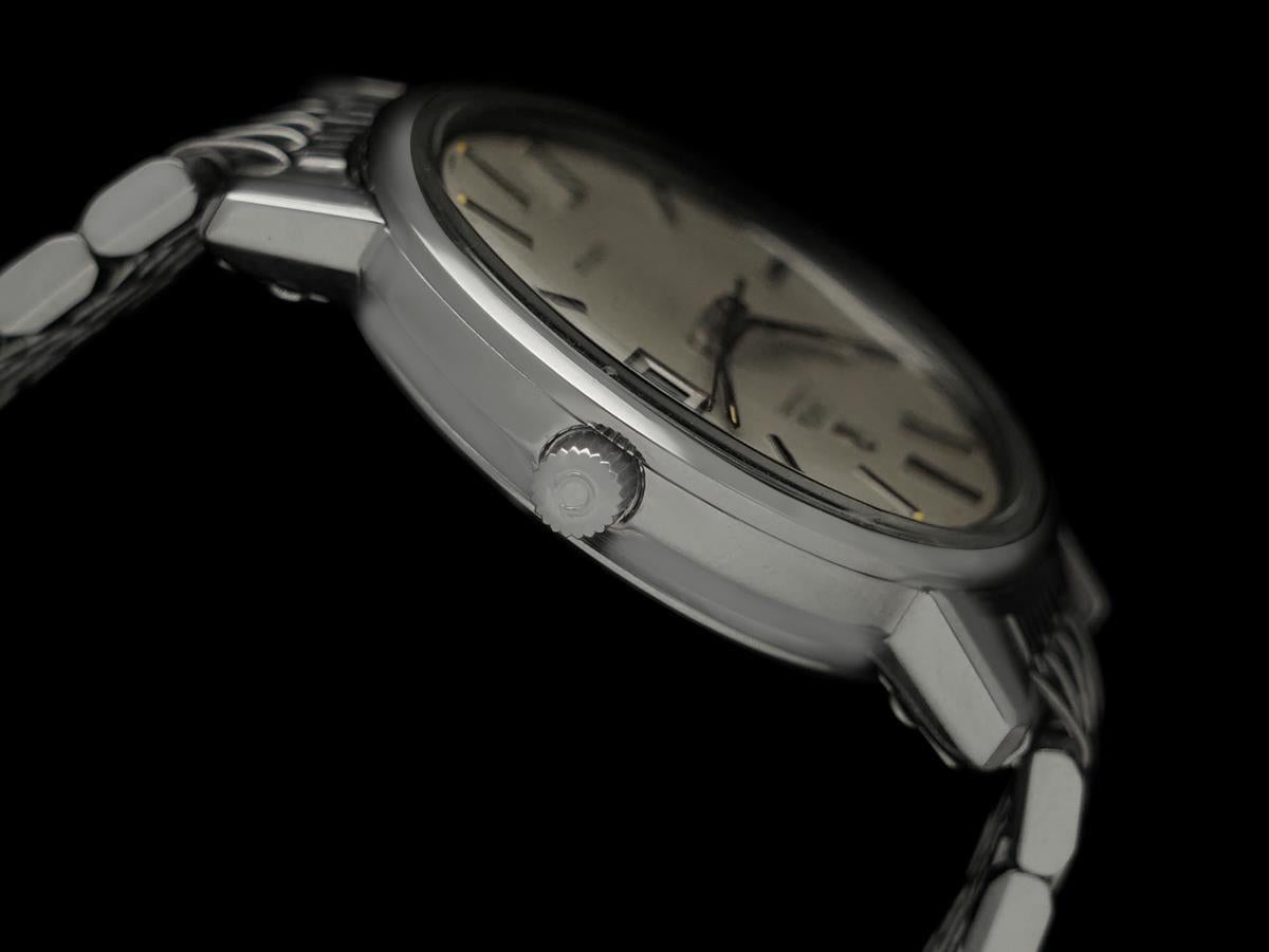 1973 OMEGA DE VILLE Vintage Mens Full Size Automatic SS Steel Watch - Mint For Sale 1