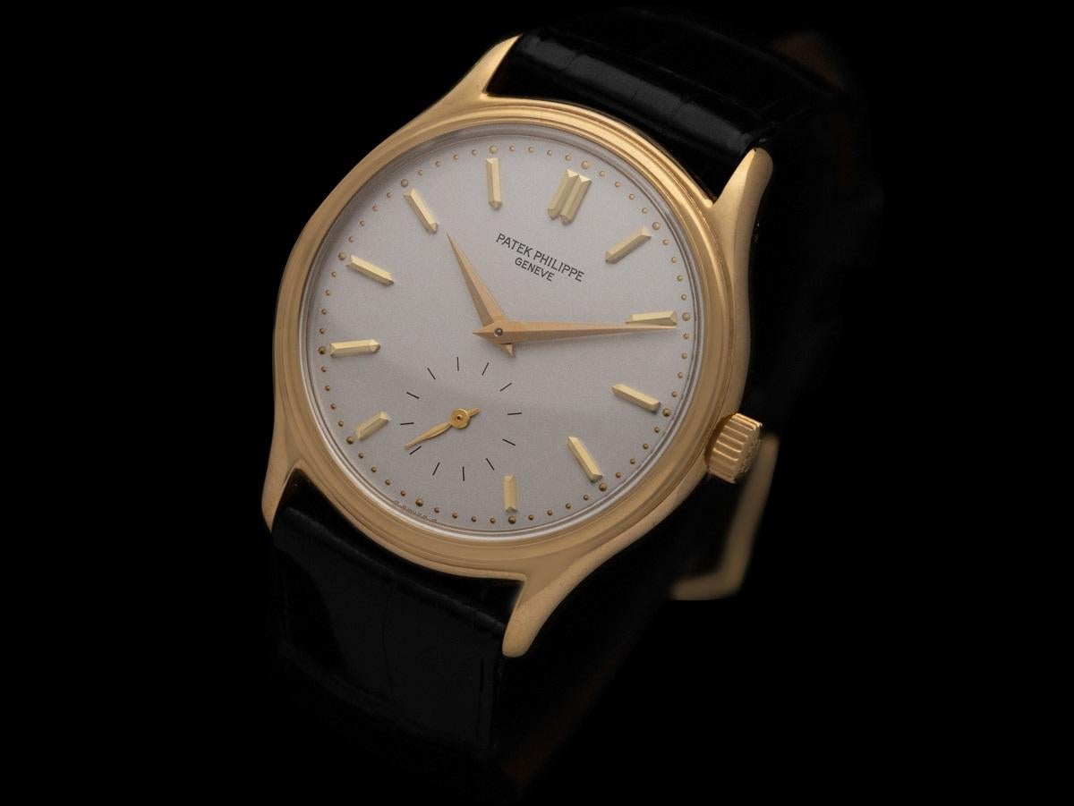 Patek Philippe Calatrava Ref. 3923 Herrenuhr 18K Gold im Zustand „Gut“ im Angebot in Suwanee, GA