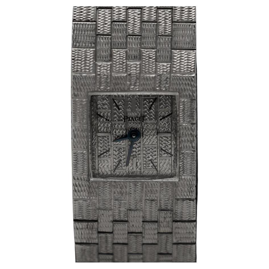 1970's Piaget Ladies Vintage Backwind Bracelet Watch - 18K Weißgold