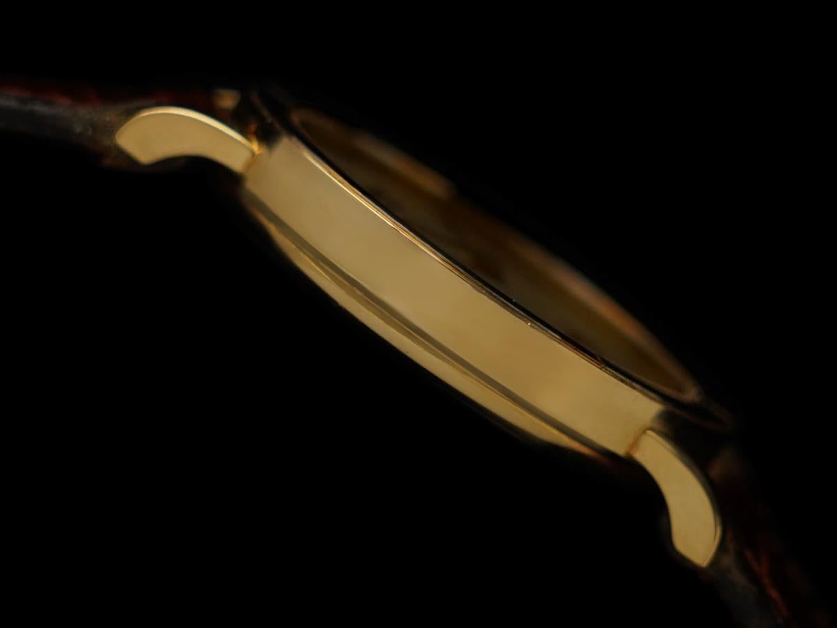Hermes Pursang Dame Damen 18K Gold Uhr - Fast New-Old-Stock mit Papieren & Box im Angebot 2