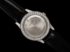 Montre IWC vintage pour homme de 1963, modèle grand format, automatique, calibre 8531 Isomura – Platine et diamants