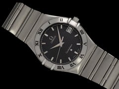 Omega Constellation Manhattan Herren Armband graues Zifferblatt Stahl - Papiere & Broschüren