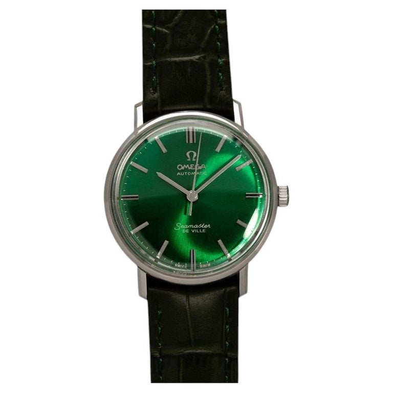Omega 1962 Omega Seamaster De Ville Tsavorite Garnet Green Vintage Mens Automatic