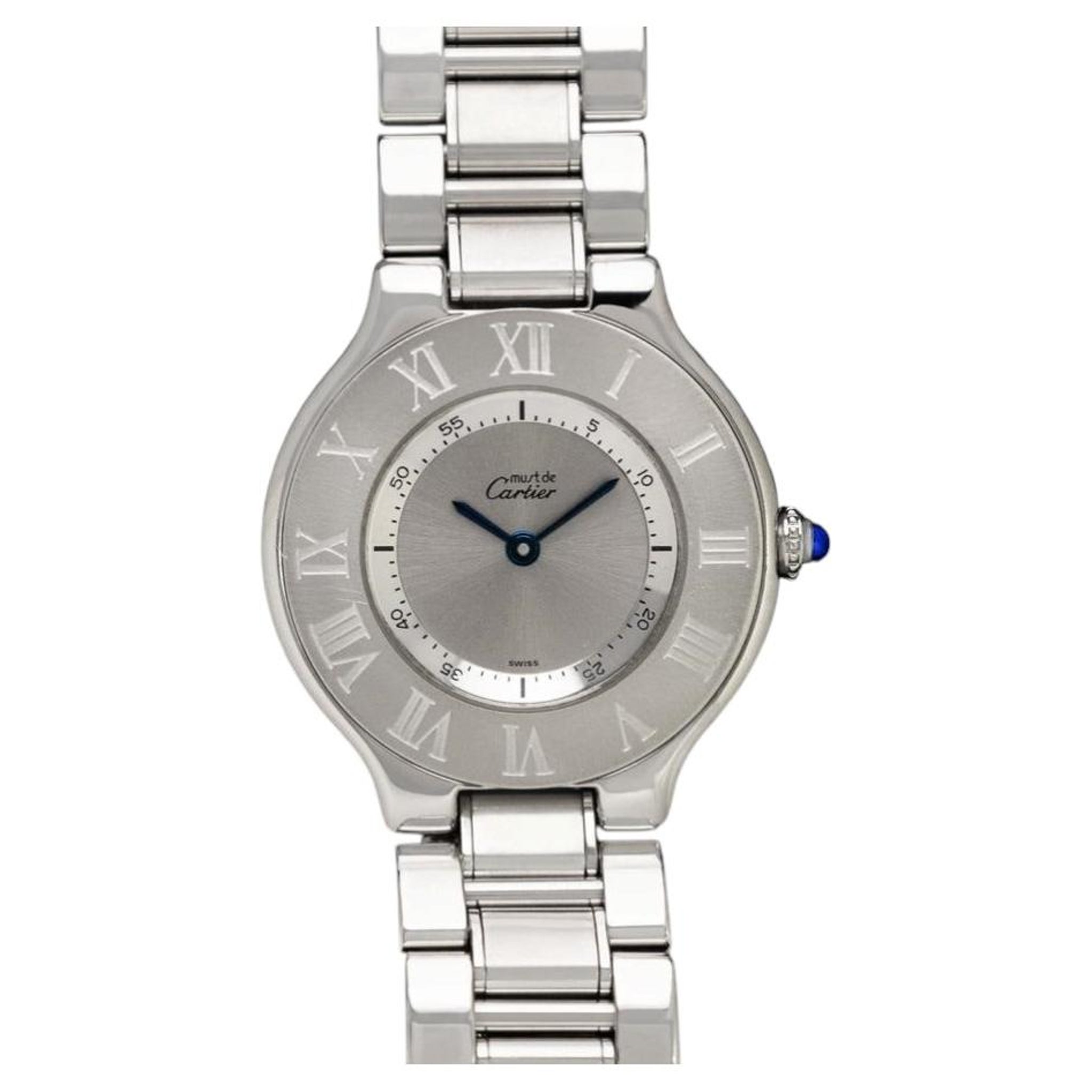 Cartier Must De 21C Mens Midsize Unisex Watch - Stainless Steel