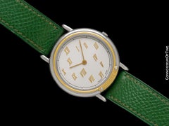 Hermes Meteore Mens Luxury Watch - Stainless Steel & Solid 18K Gold
