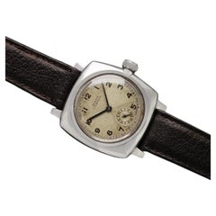 1938 Rolex Rare Early Oyster Vintage Mens Full Size Watch with Bow Tie Dial - SS