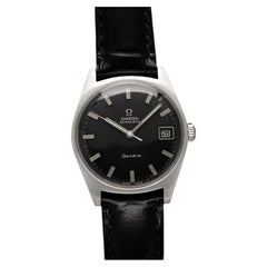 1969 Omega Geneve Vintage Mens Cal. 565 Automatic Watch with Black Dial - SS