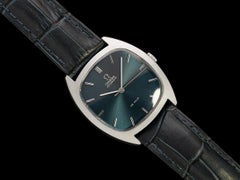 1973 Omega De Ville Vintage Mens Automatic Smoked Sapphire Watch - Stainless St