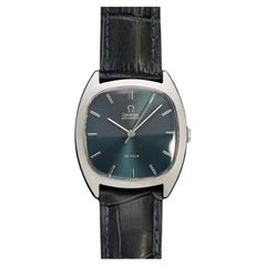 1973 Omega De Ville Vintage Mens Automatic Smoked Sapphire Watch - Stainless St