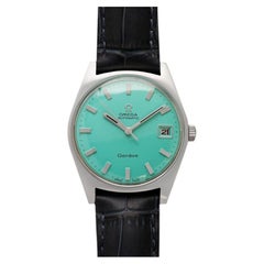 1969 Omega Geneve Vintage Mens Cal. 565 Automatic Watch, Tiffany & Co. Blue Dial