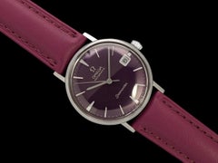 1961 Omega Seamaster Mens Vintage Cal. 562 Watch with Mulberry Amethyst Dial