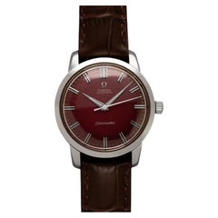 1961 Omega Seamaster Mens "Jumbo" Vintage Automatic Bordeaux Wine Dial Watch, SS
