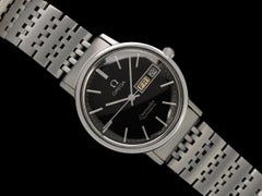c. 1976 Omega Seamaster Mens Automatic, Double Quick-Set Day Date Black Dial