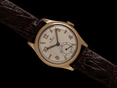 1950 Rolex Precision Vintage Mens Dress Watch - 9K Gold