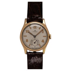 1950 Rolex Precision Vintage Mens Dress Watch - 9K Gold