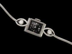 1960's Rolex Ladies Vintage Cocktail Watch - 18K White Gold & Diamonds
