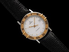 Omega Constellation Manhattan Mens 35mm Watch, Quartz, Date - S Steel & 18K Gold