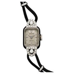 1950's Rolex Ladies Vintage Cocktail Watch - 18K White Gold & Diamonds