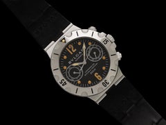 Bvlgari Bulgari Diagono Scuba Mens Automatic Chronograph Watch, SCB 38 S - Steel