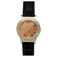 Reloj náutico para mujer Corum Admiral's Cup: oro macizo de 18 quilates y acero inoxidable