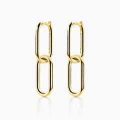 AITCHES - Jullie Double Oval Earrings in 18K Gold Plated Sterling Silver
