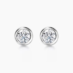 AITCHES - Pendientes de diamantes Donut Embrace de 0,60 ct en oro blanco de 18 quilates
