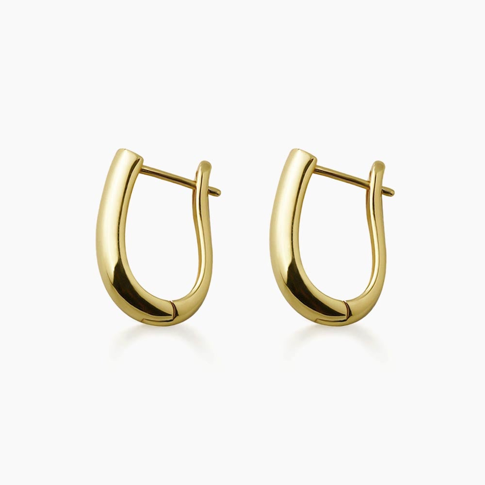 AITCHES -  Orecchini ad arco Jullie in argento placcato oro 18 carati