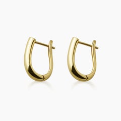 AITCHES -  Orecchini ad arco Jullie in argento placcato oro 18 carati