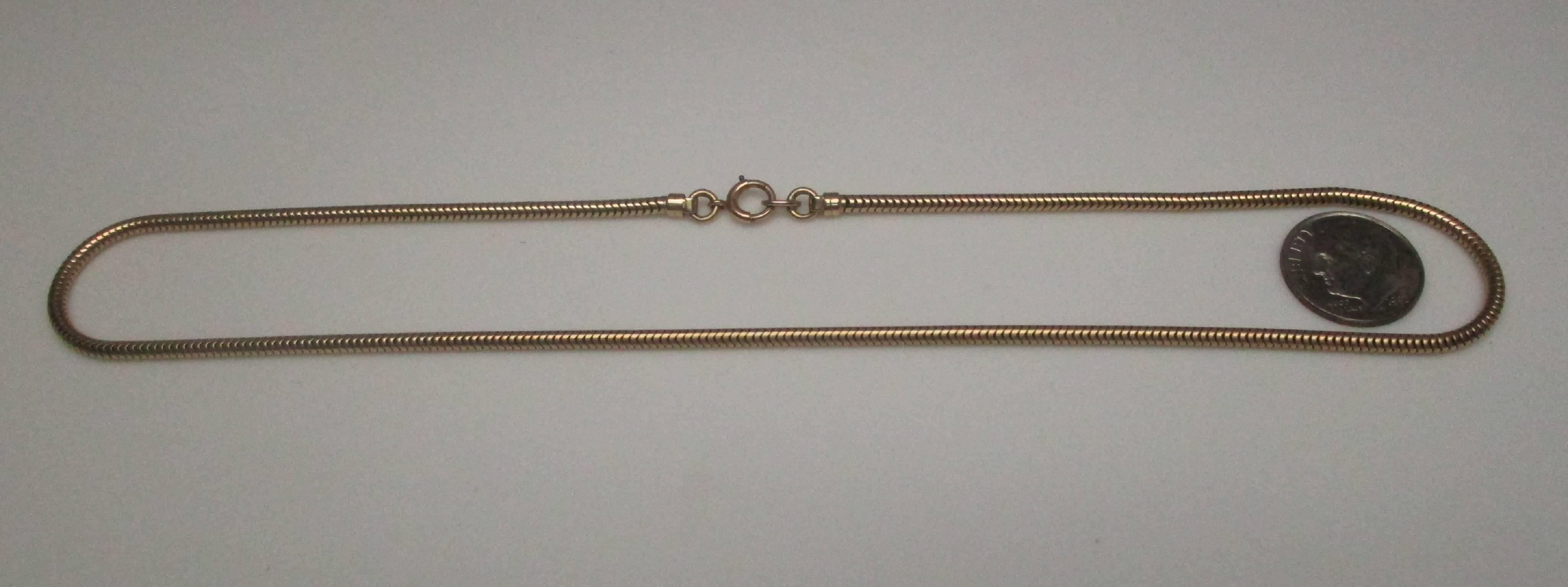 Tiffany & Co. 14 Karat Gold Snake Chain 2