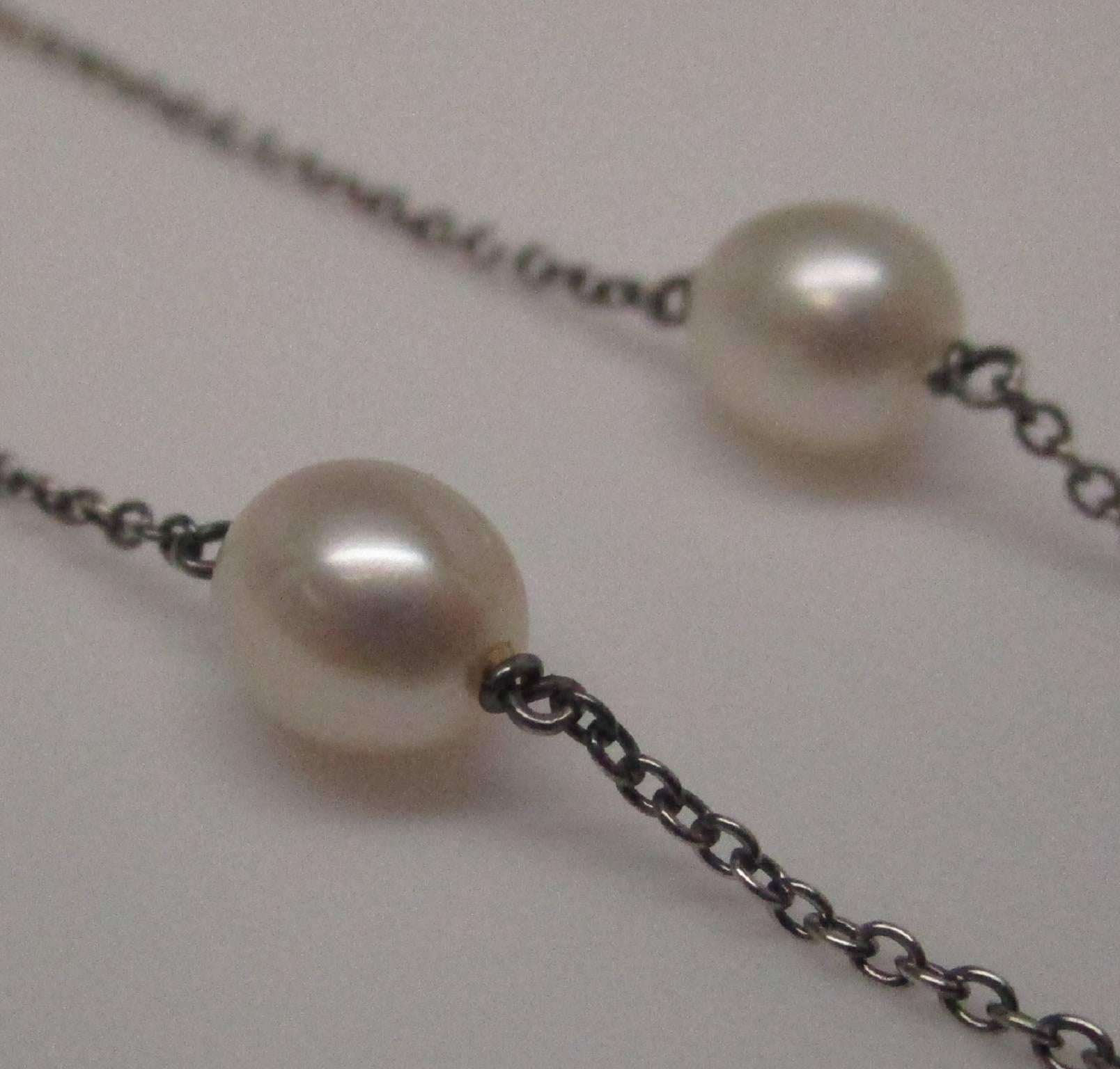 Contemporary Tiffany & Co. Elsa Peretti Pearl by the Yard Necklace
