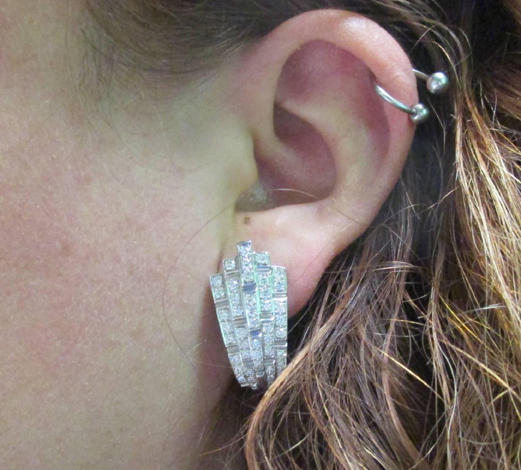 Diamond Gold Earrings 1