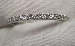 14 Karat White Gold Diamond Band Ring