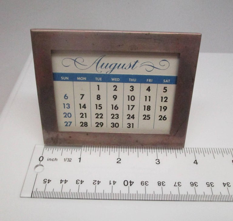 Tiffany and Co. Sterling Silver Perpetual Desk Calendar For Sale at 1stdibs