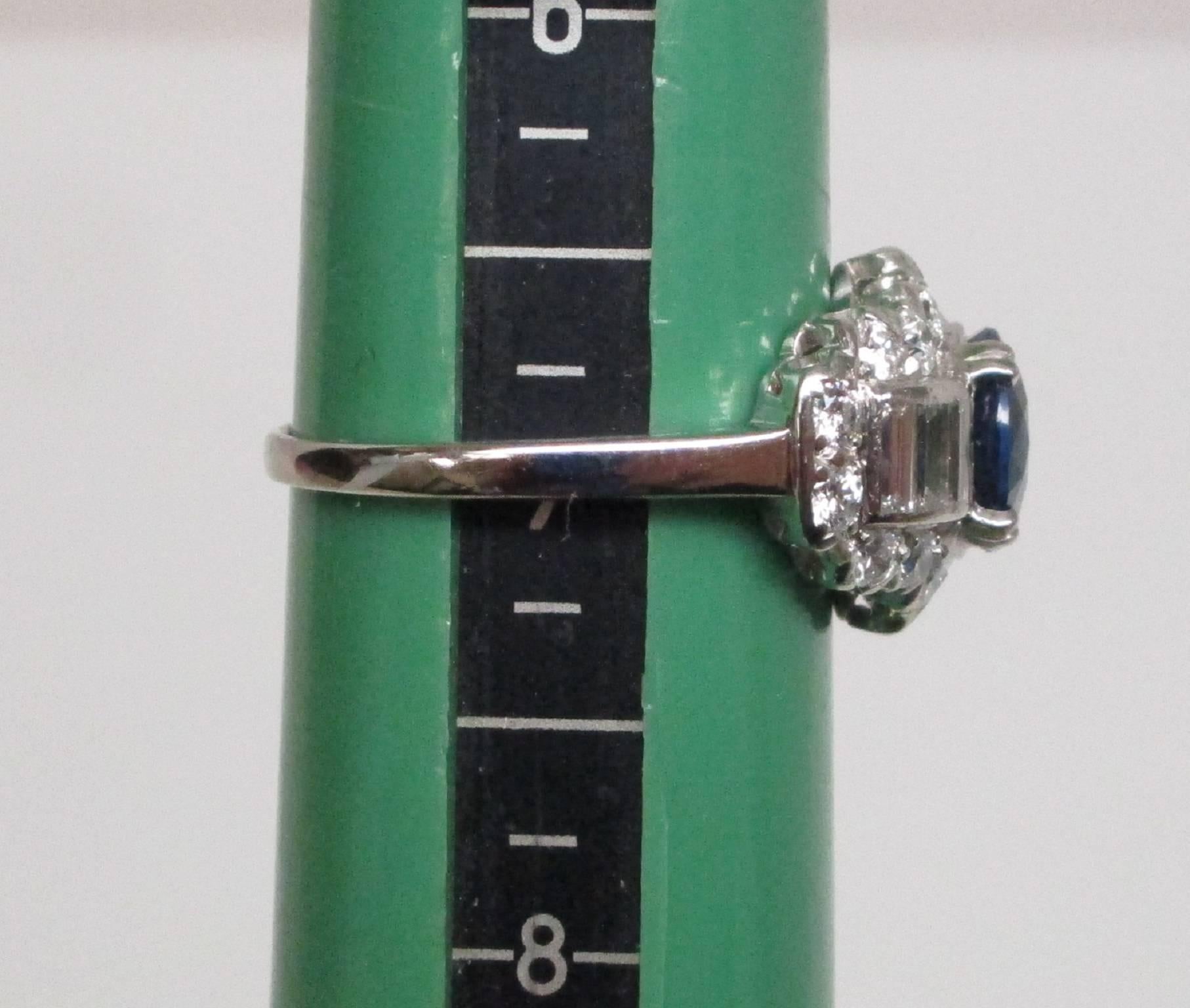 Sapphire Diamond Engagement Ring 3
