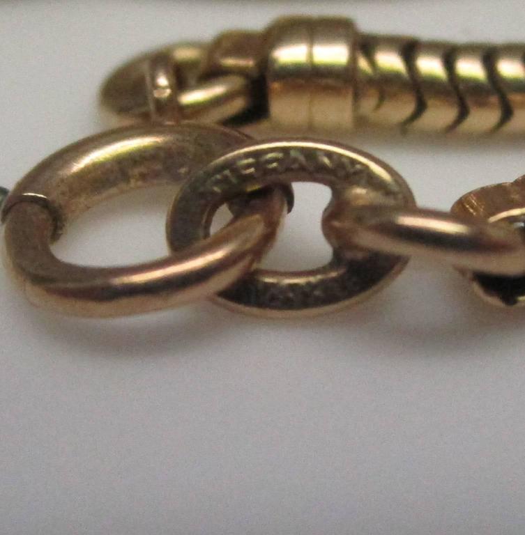 Tiffany and Co. 14 Karat Gold Snake Chain at 1stDibs