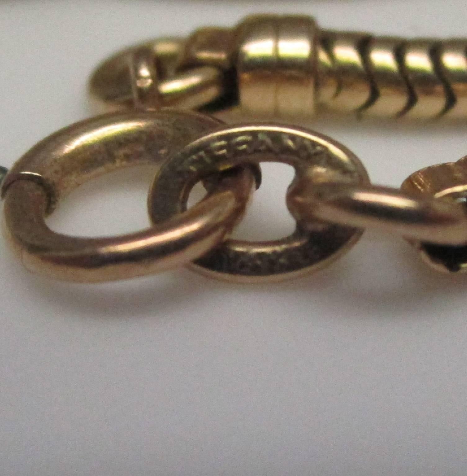 Women's or Men's Tiffany & Co. 14 Karat Gold Snake Chain