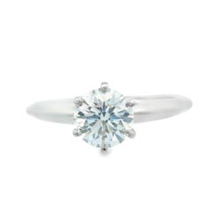 Tiffany & Co. Platinum Diamond Engagement Ring w/ Papers and Appraisal Tiffany