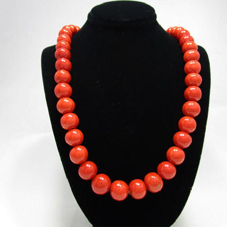 Undyed red on sale coral beads