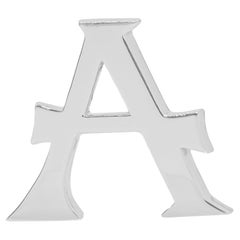 Borsa Bijoux Alfabeto 
A
 in oro bianco 18K