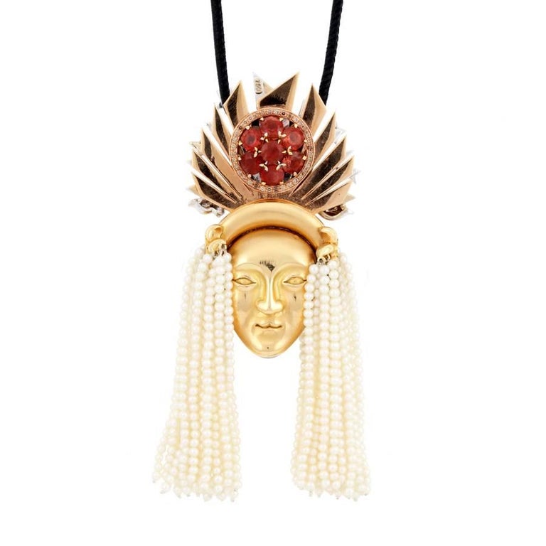 Def Color Diamonds Sun And Moon Reversible Pendant By John Landrum Bryant