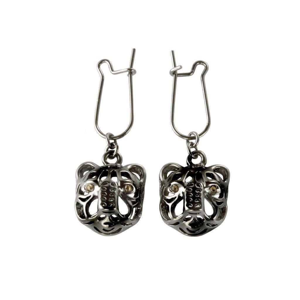 Quest Mystical Tiger Dangling Earring by John Landrum Bryant For Sale