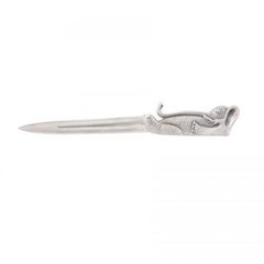 Silver-Plated Reclining Elephant Letter Opener by John Landrum Bryant