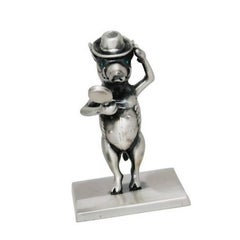 Antique Silver Plated Bronze "The Year Of The Boar" by John Landrum Bryant