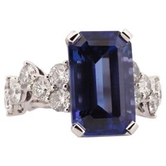 KOENIG Exceptional 8.09 Carat Tanzanite & Diamond Ring