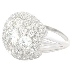 B & Sons Art Deco Platinum IGI Certifed Dimond Ring