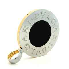 Bulgari Bulgari Reversible Onyx Mother-of-Pearl 18K Gold Pendant